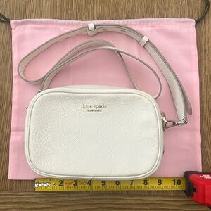 Astrid MD Kate Spade camera bag, white with silver, new